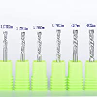 MOUNTAIN MEN Industrial 1pcs 3.175 - 4mm AAA Arriba Abajo Cut 2 Espiral carburo de la Flauta del Molino- CNC Fresa- for…